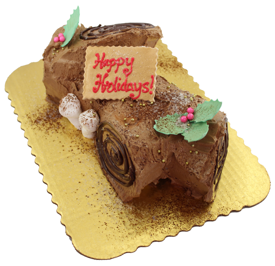 Happy Holidays from Cake Works! Delicious Yule Log!