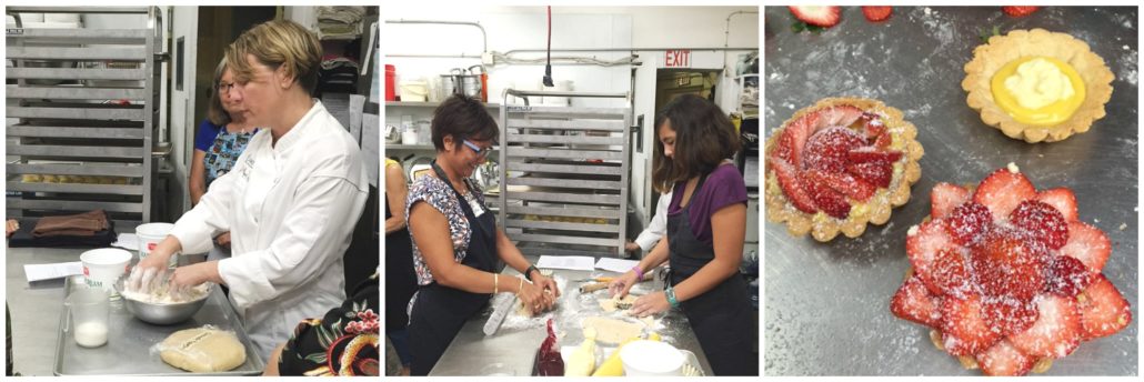 cake works teaches a tart workshop to hpr donors